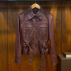 GUESS brand leather jacket  Size Medium